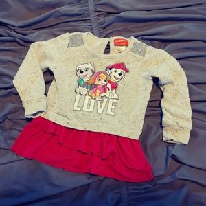 Paw Patrol Sweatshirt with Ruffles